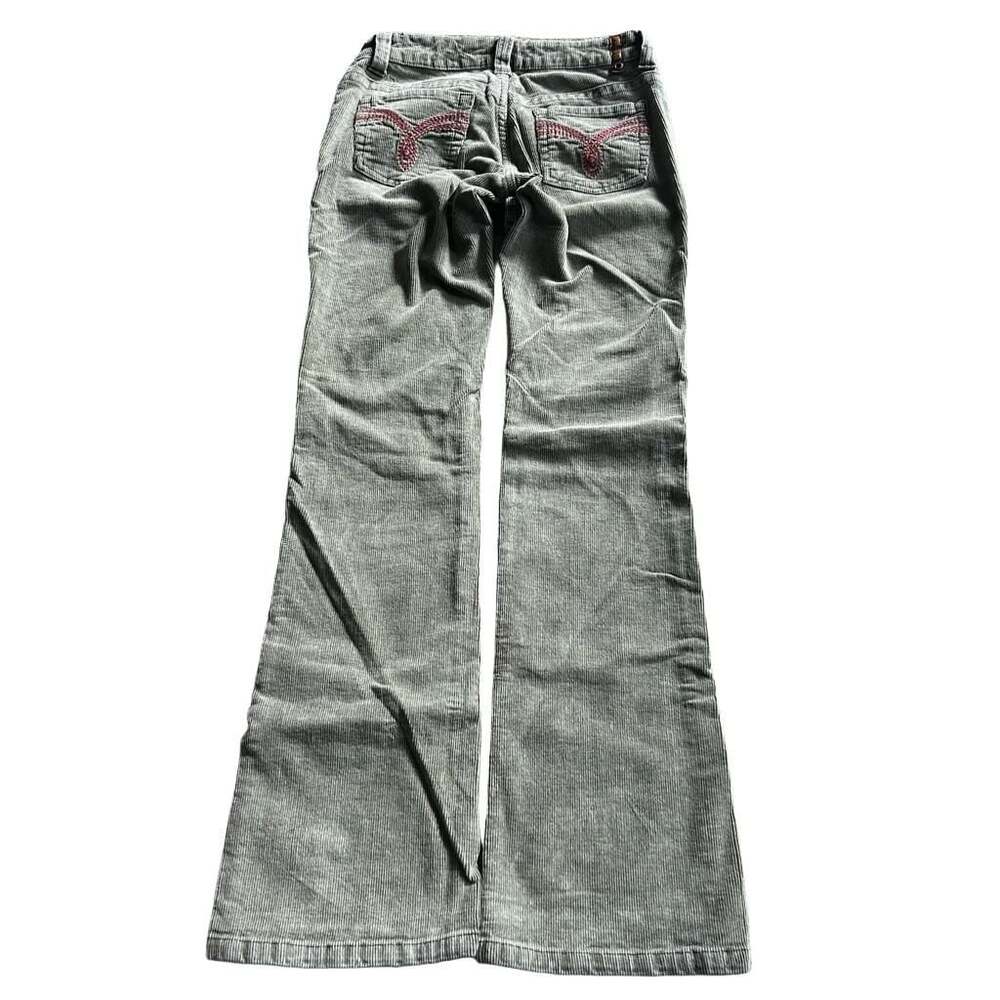 Y2K Zana Di Low Rise Green Corduroy Jeans